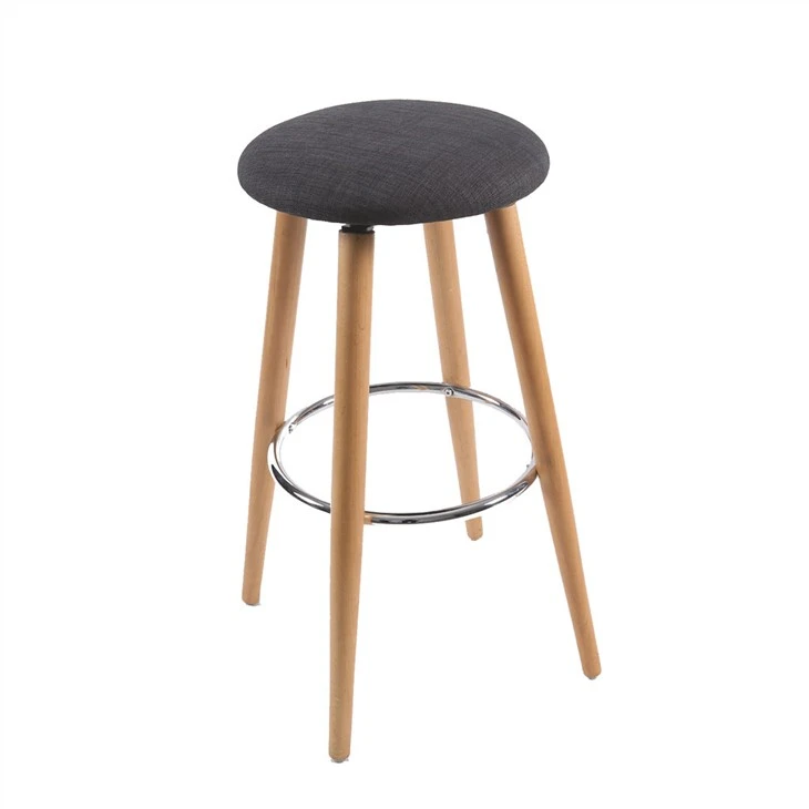 Scaun de bar cu acoperire din material textil
