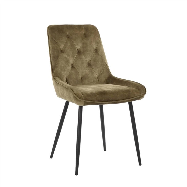 Scaun de sufragerie de lux modern cu husă din material textil