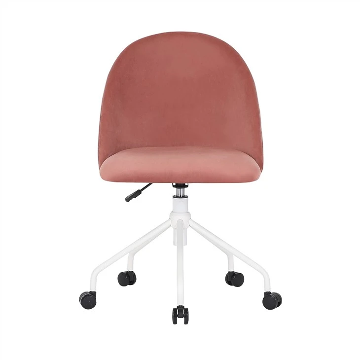 Scaun de birou pivotant in stil modern cu husa din catifea