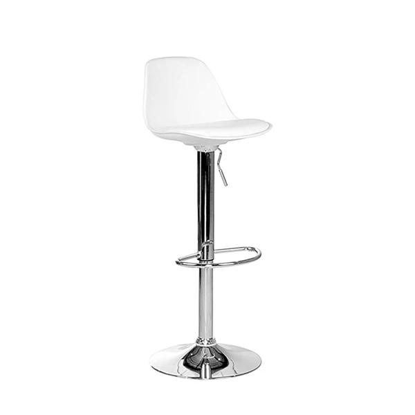 Scaune de bar din plastic cu picior de fier