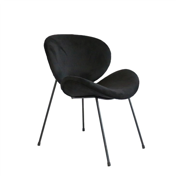 Scaun de sufragerie cu cadru metalic Scaun de agrement tapitat Scaun decorativ