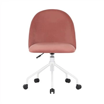 Scaun de birou pivotant in stil modern cu husa din catifea
