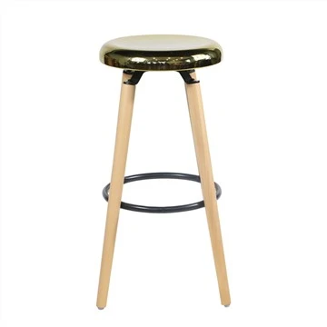 Scaune de bar rotative din lemn