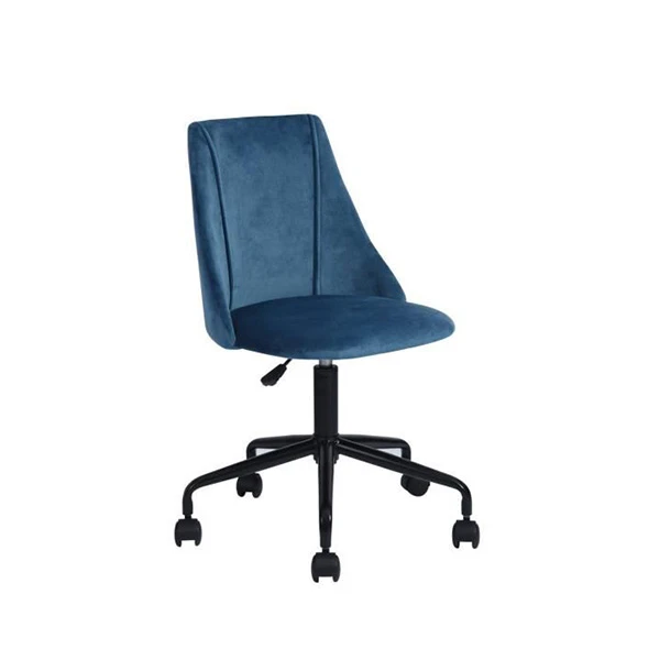 Scaun de birou pivotant din catifea ergonomic