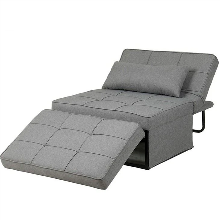 Canapea extensibilă Futon, tapițată, cu lenjerie Partner