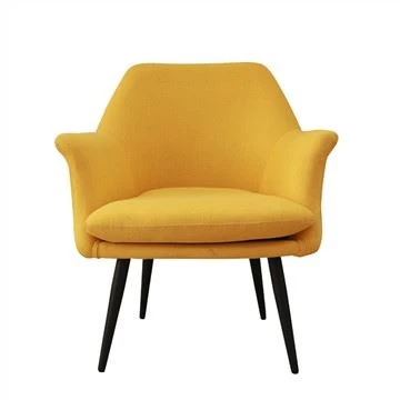 Scaun decorativ din material textil de la mijlocul secolului-cu picioare din lemn de cauciuc