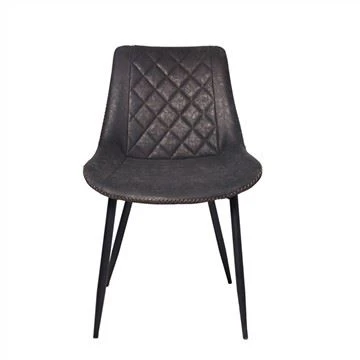 Scaun de sufragerie modern tapitat, cu husă din piele moale