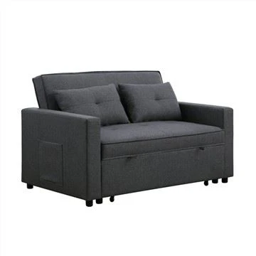 Canapea extensibilă Futon, tapițată, cu lenjerie Partner