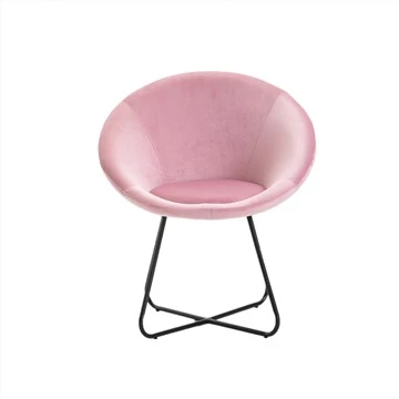 Scaun de agrement din material catifea Scaun Egg Scaun cu cadru metalic